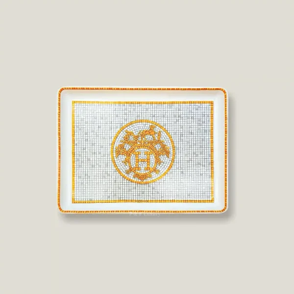 Mosaique au 24 Gold Tray, Small Model