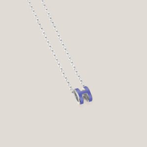 Mini Pop H Pendant - Lilas, Palladium-Plated