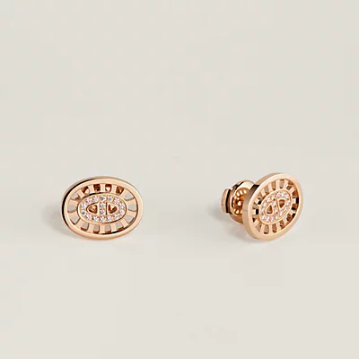 Chaine d'ancre Divine Stud Earrings, Small Model