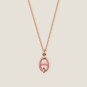 Mini Maillon Pendant, Small Model - Rose Beaute, Rose Gold-Plated