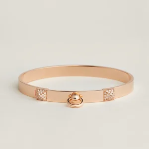 Collier De Chien Bracelet, Small Model - Rose Gold 750/1000, 48 Diamonds, LG
