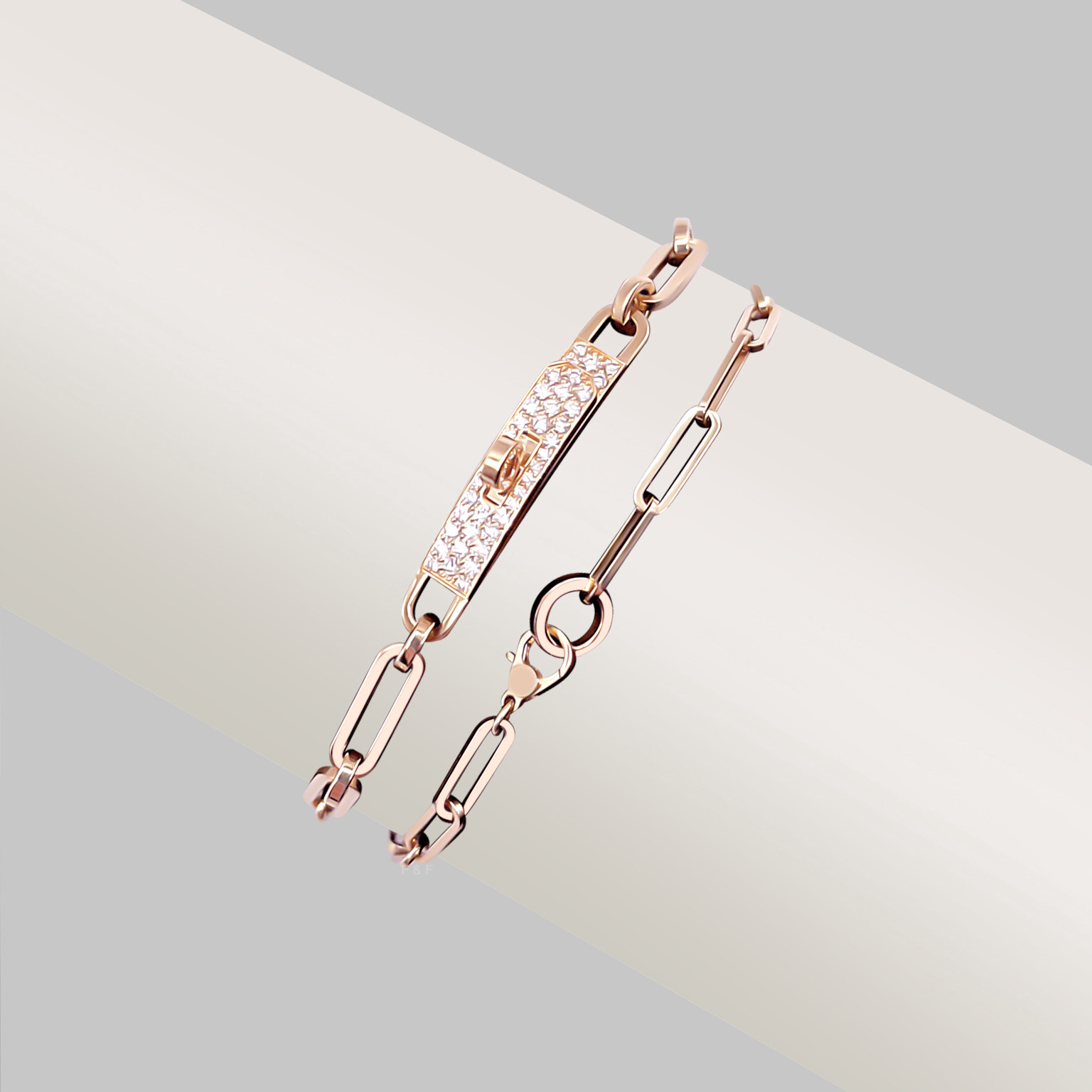 Kelly Chaine Double Bracelet, Small Model