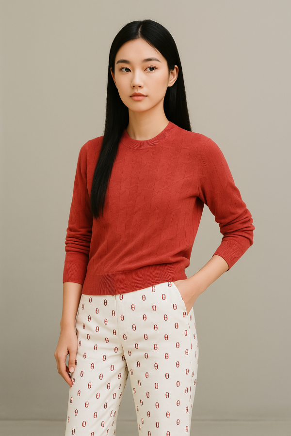 "H" Long-Sleeve Sweater