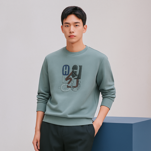 "H Puzzle" Crewneck Sweater