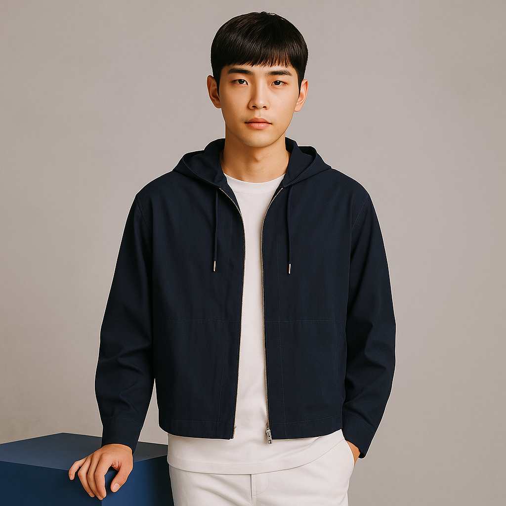 Zipped Hooded Jacket