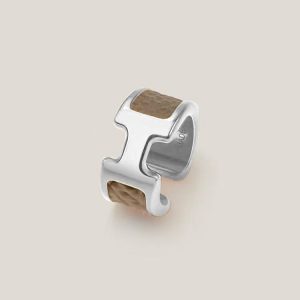 Olympe Ear Cuff, Small Model - Etoupe, Palladium-Plated