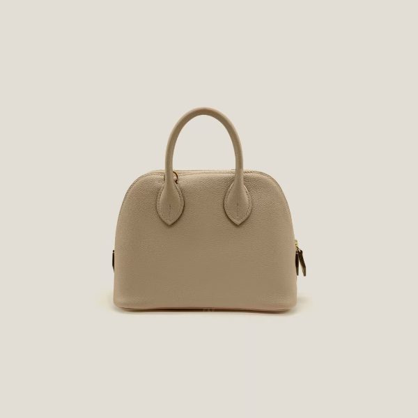 Mini Bolide 1923 in Capucine Ostrich Leather with Palladium Hardware
