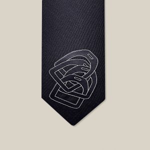 Patch Cuir Etriers Decales Tie - Marine