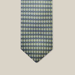 Unzip Tie - Vert / Marine / Blanc