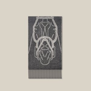 Tete-a-tete Equestre Scarf - Anthracite /Gris Chiné