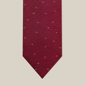 H Aleatoire Tie - Rouge / Blanc