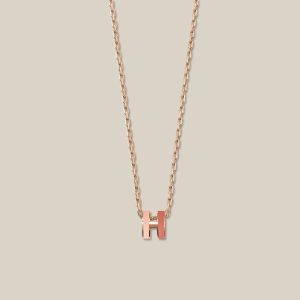Mini Pop H Pendant Rocabar - Beaute, Rose Gold-Plated