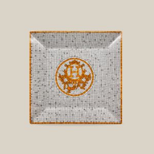 Mosaique au 24 Gold Square Plate N3