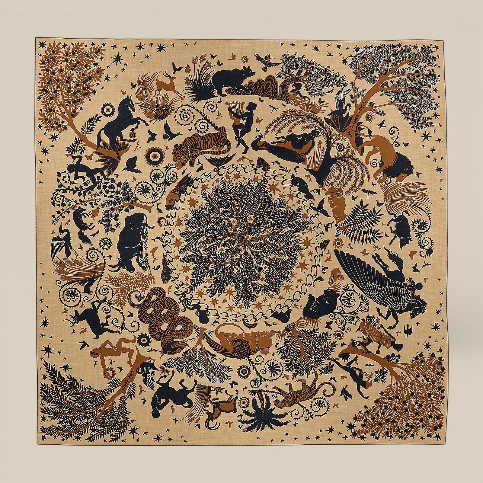 Shawl 140 Sous Le Charme d'Orphee