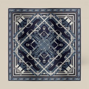 Shawl 140 Mors A Jouets Bandana - Bleu Marine / Blanc / Bleu Jean