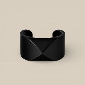 Medor Alu Cuff Bracelet - Noir, T2
