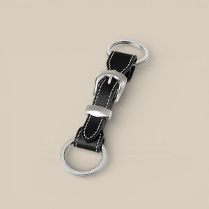 Bride d'Apparat Key Ring - Noir, Palladium-Plated