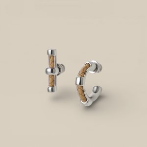 Flibustier Earrings - Poussiere, Palladium-Plated