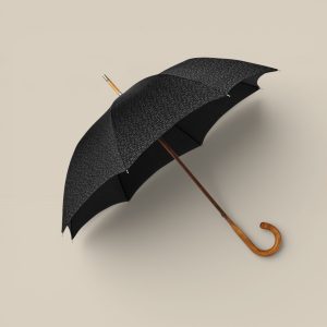 Pluie de H Long Umbrella - Noir