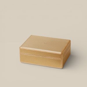 Amalthee Chamkilight Ring Box, Small Model - Doré