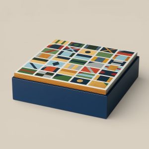 Theoreme Hippique Graphique Box, Large Model - Bleu Biarritz