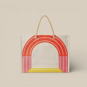 Maillon Marin Beach Bag - Jaune / Rose / Vert