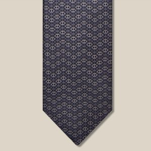 Maillons Vagues Tie - Anthracite / Gris Clair / Bleu Grisé