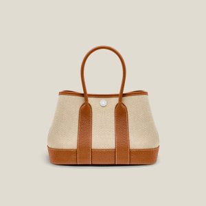 Neo Garden 23 - Ecru Beige / Gold, Toile H Viking / Veau Negonda