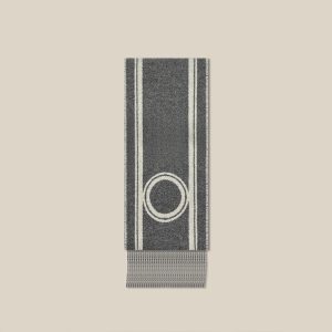 Casaque Bande De Repos Scarf - Gris Flanelle / Ivoire