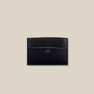 Citizen Twill Card Holder - Noir / Bleu France / Bleu Saphir, Evercolor