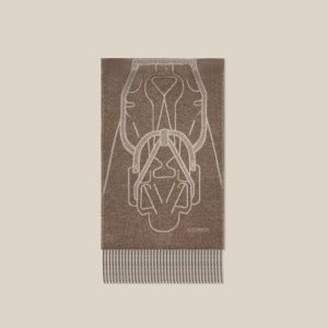 Tete-a-tete Equestre Scarf - Taupe / Grege