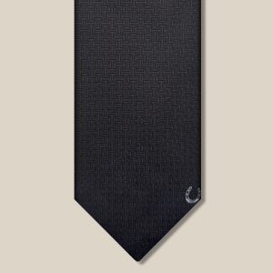 Unie Fer A Cheval Tie - Noir / Anthracite