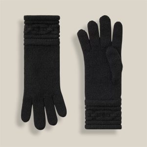 Heaven Twist Gloves - M, Noir