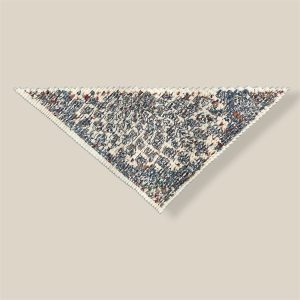 Plantes Officinales Pleated Triangle - Blanc / Bleu Jean / Vert