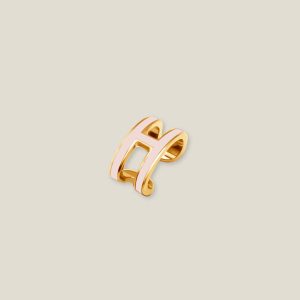 Pop H Ear Cuff - Rose Dragee, Gold-Plated
