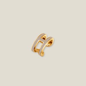 Pop H Ear Cuff - Marron Glace, Gold-Plated