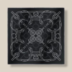 Scarf 80 Eperon d'Or Quadriligne - Noir / Anthracite Foncé / Anthracite