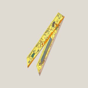 Twilly Les Chiens Parisiens - Jaune / Orange / Vert