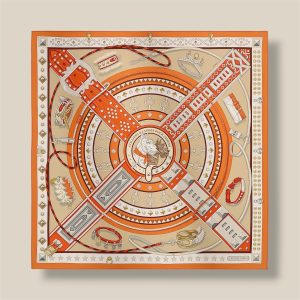 Scarf 90 Colliers et Laisses pour Chiens - Orange Clair / Alezan / Blanc