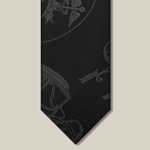 Ex-Libris Tie - Noir / Anthracite