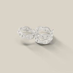 Chaine D'ancre Enchainee Double Ring - 52, Silver 925/1000