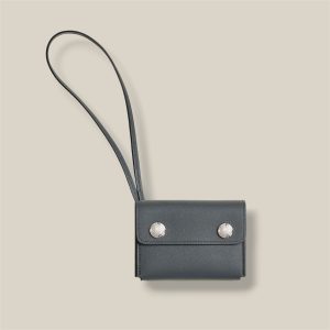 Hermèsnap card holder - Gris Misty, Swift