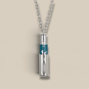 Navigateur Necklace - Bleu Tempete, Palladium-Plated