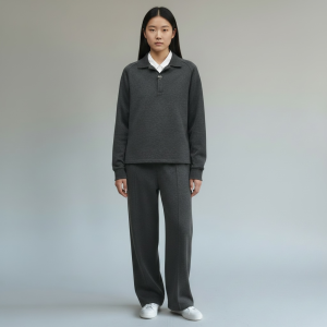 Polo shirt Ith Raglan Sleeves - Gris Obscur, 36