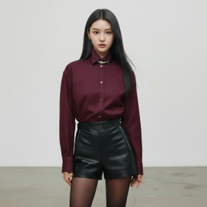 Leather Shorts - Noir, 34