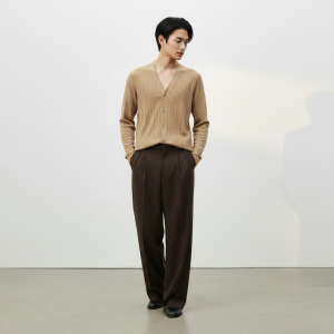 Buttoned Cardigan - Kraft, XS